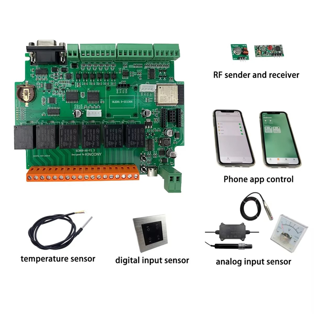 Home Automation Systems Diy - Placa de Desenvolvimento KC868-A6 MQTT Web