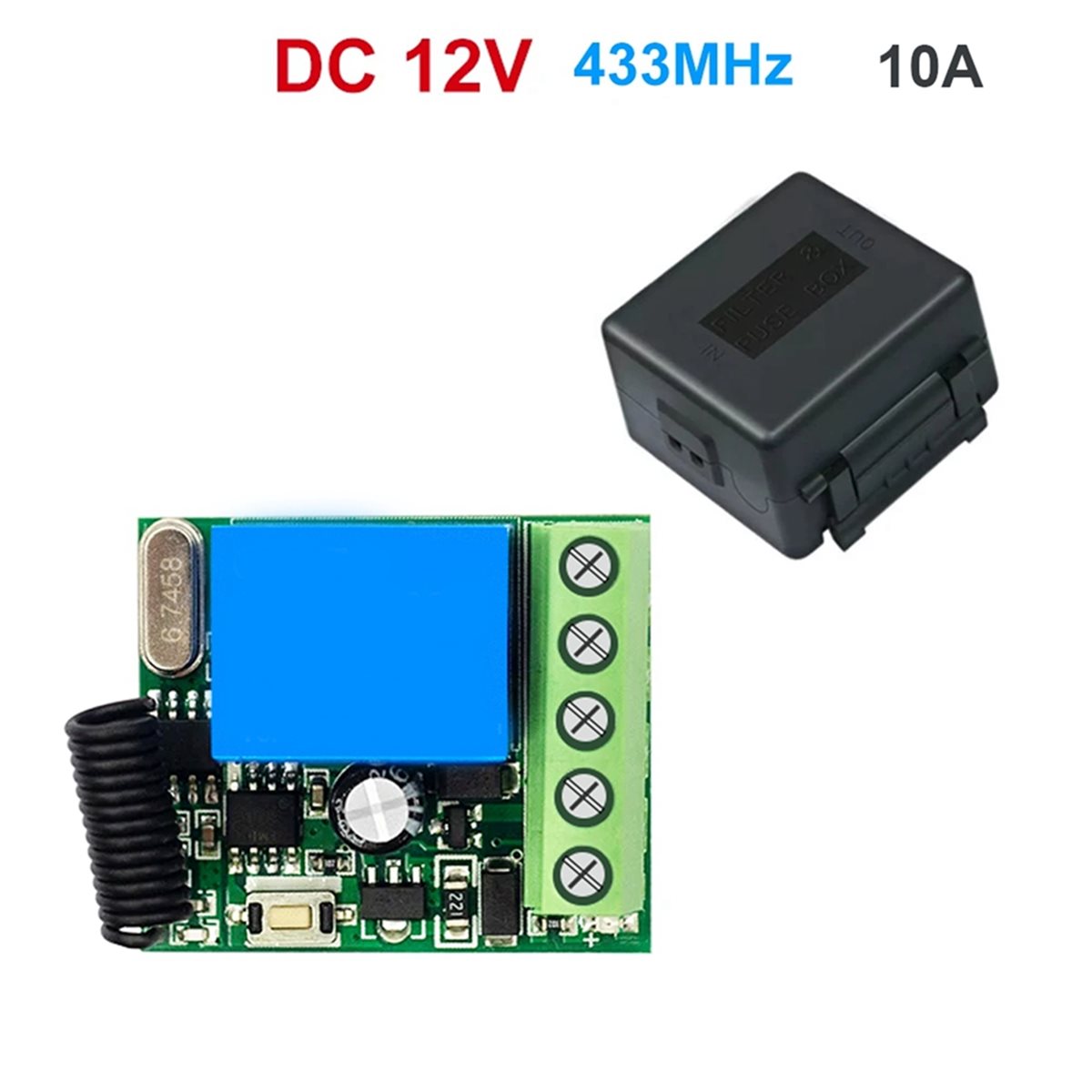 Módulo Receptor de Relé A72Z 4 - 433Mhz Receiver Module avaliação e preço
